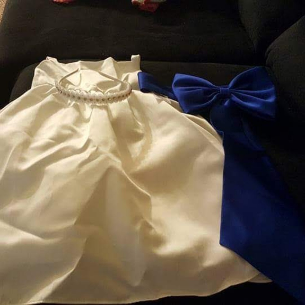 Flower girl dress and shoes